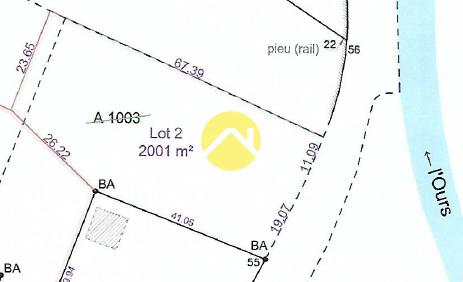 Terrain constructible 2001m²