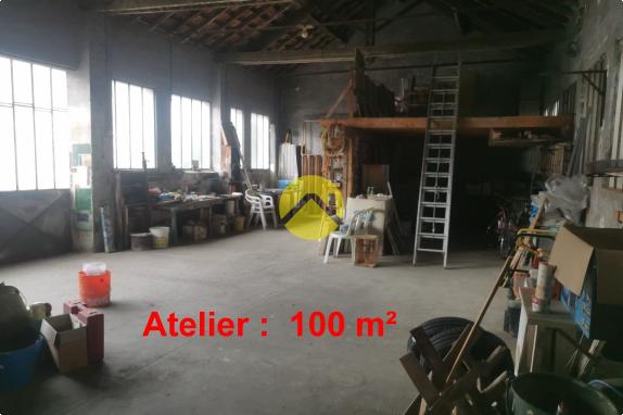 Maison et atelier 100m2