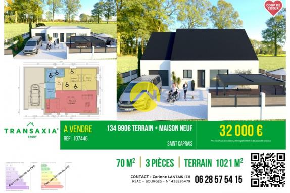 134 990€ Terrain + Maison Neuf