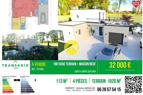 196 505€ Terrain + Maison Neuf