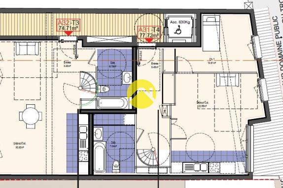 INVESTISSEMENT NEUF T4 75m²