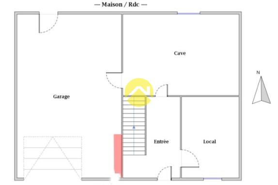 Maison élevée sur sous sol