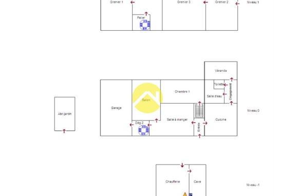 Maison avec pré-mare non attenant