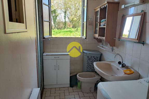 Maison de 55mm² avec un plan d'eau.