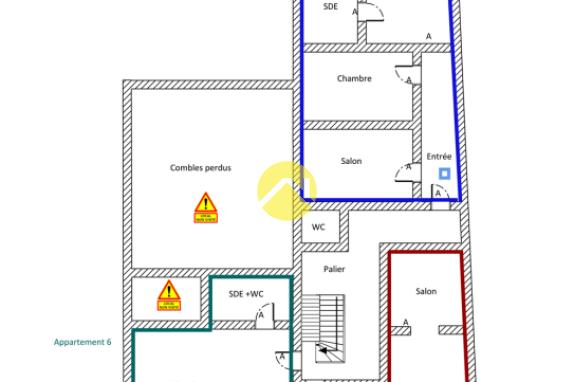 Immeuble avec 7 appartements