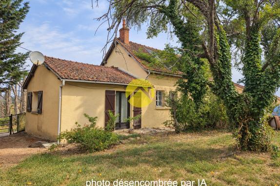 En campagne avec jardin