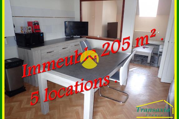 IMMEUBLE  205m². 5 locations 