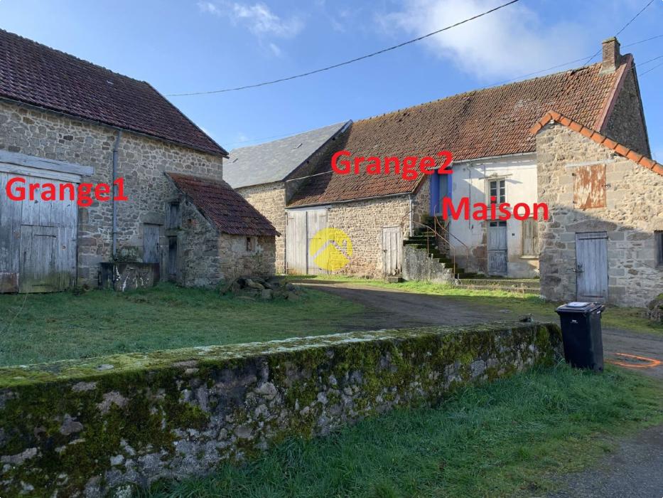 1 maison et 2 granges 