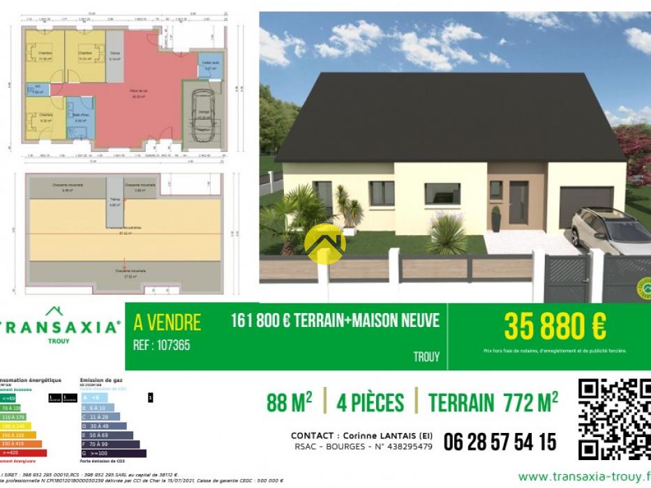 161 800 € Terrain+Maison NEUVE