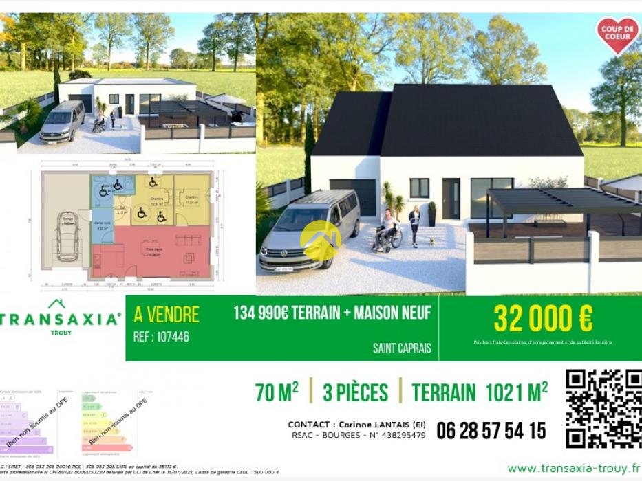 134 990€ Terrain + Maison Neuf