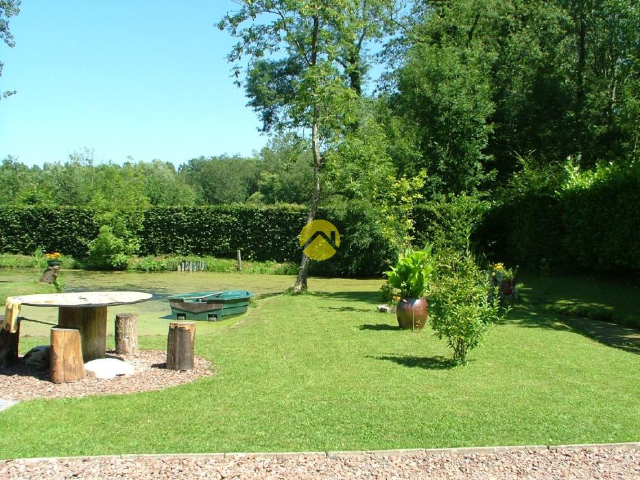 Terrain de loisir avec étang et cha