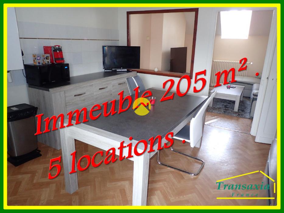 IMMEUBLE  205m². 5 locations 