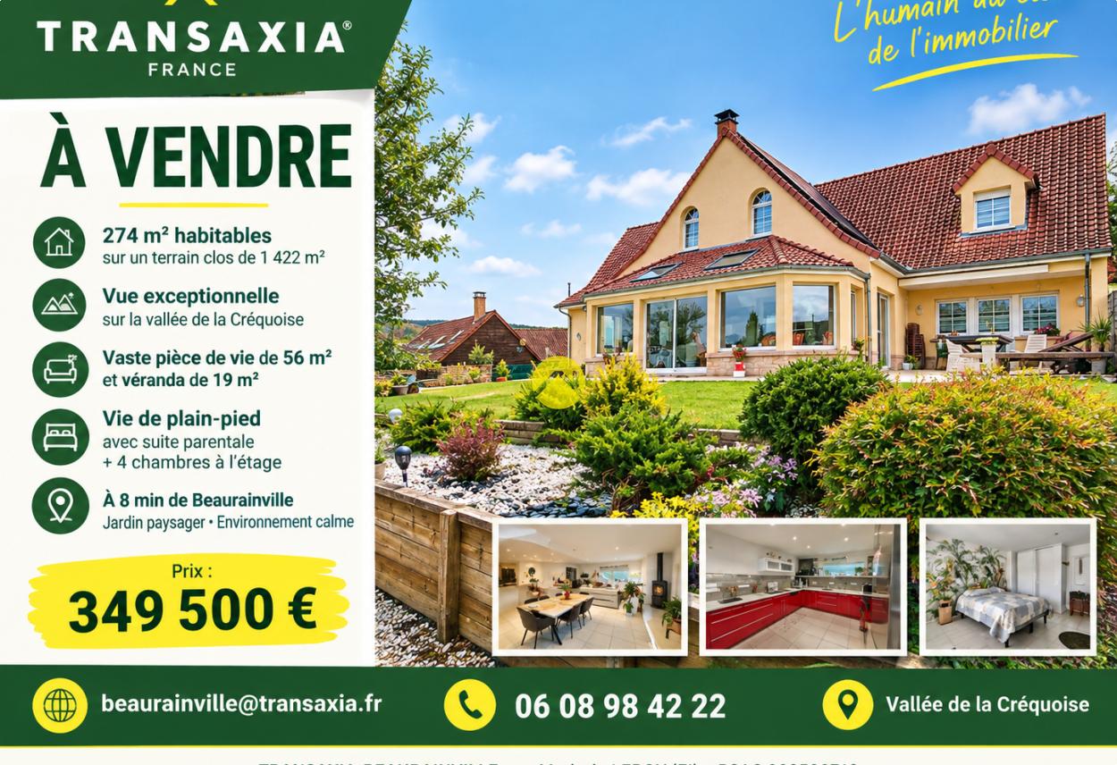 Maison 8 pièces 274 m² · à Beaurainville · 274 m² · 349 500 €
